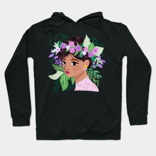 January Crown of Flowers Hoodie